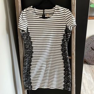 Striped bodycon dress